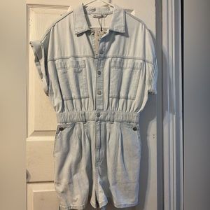 Zara denim romper